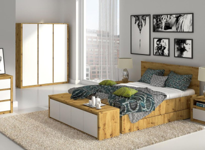 Design Bedroom Luxury Bed Bedside table Chest of drawers 6-piece Bedroom Set Hotel
